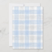 Invitation 003 Cobalt 020 Fog Sun Plaid Stork Baby Shower (Dos)