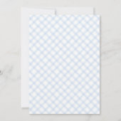 Invitation 003 Parapluie Moderne Baby Sprinkle Gingham (Dos)