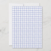 Invitation 004 Indigo Fleurir Croix Rustique Design Baptême (Dos)