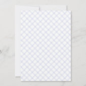 Invitation 004 Parapluie Moderne Bébé Sprinkle Gingham (Dos)