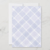 Invitation 005 Iris Aquarelle Gingham Oiseaux Baby Shower (Dos)