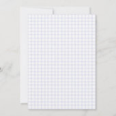 Invitation 005 Iris Dove Botanique Croisé Gingham Baptême (Dos)