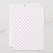 Invitation 006 Parapluie Moderne Gingham Bébé Sprinkle (Dos)