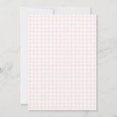 Invitation 008 Blush Pink Squirrel Acorn Gingham Baby Shower (Dos)