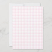 Invitation 009 Fuchsia Dove & Chalice Gingham Première Commun (Dos)