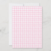 Invitation 009 Fuchsia Fleurir Croix Rustique Design Baptême (Dos)