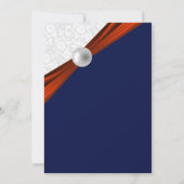 Invitation 00e anniversaire - Rouge, Blanc et Bleu (Dos)