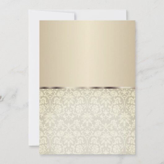 Invitation 00ème Design Anniversaire Crème Vintage (Dos)