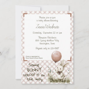 Invitation 013 Chocolat • Un bébé spécial pour une baby showe