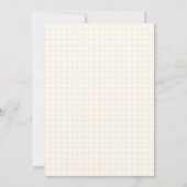 Invitation 016 Marigold Dove & Chalice Gingham 1ère Communion (Dos)