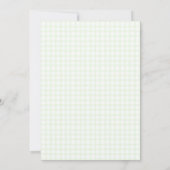 Invitation 017 Moss Dove & Chalice Gingham 1ère communion (Dos)