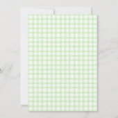 Invitation 017 Vert mousse Roulé Gingham Bougie Baptême (Dos)