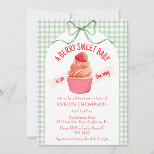 Invitation 019 Fête de la Cerise en Forêt Baby Shower