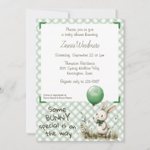 Invitation 019 Vert forêt • Un bébé spécial pour une Baby Sho
