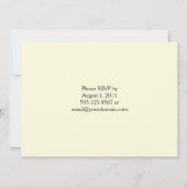 Invitation 01 Crème d'Ivoire Floral Tourbillons Post Mariage (Dos)