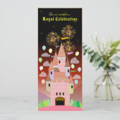 Invitation 029 d'anniversaire de enfant : Château (Debout devant)