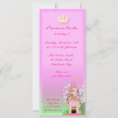 Invitation 029 d'anniversaire de enfant : Château (Dos)