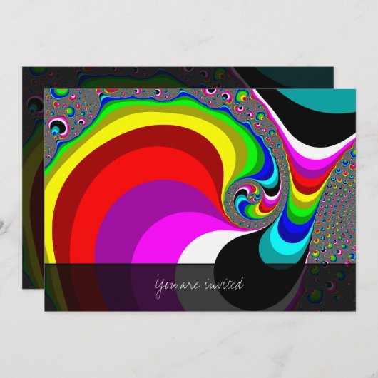 Invitation 040 Obama - Art Fractal (Devant / Derrière)