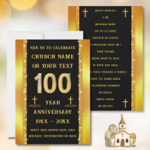 100 ans de l'église Anniversaire, diamant ÉTONNANT
