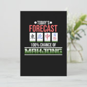 Invitation 100% Chance Of Mahjong Game Mahjong Player Games (Debout devant)