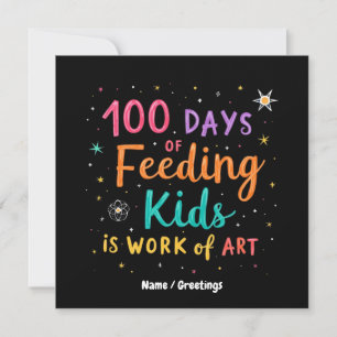 Invitation 100 Days of Feeding Kids est une oeuvre d'art :
