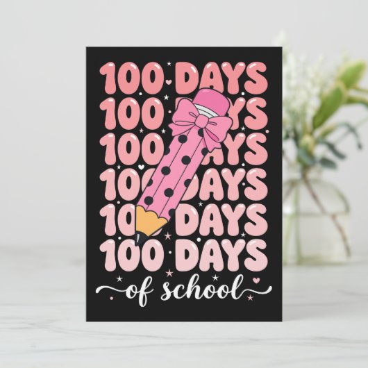 Invitation 100 days of school celebration (Debout devant)