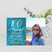 Invitation 100 et merveilleux anniversaire de l'océan Abstrai (Debout devant)