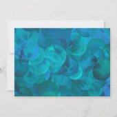 Invitation 100 et merveilleux anniversaire de l'océan Abstrai (Dos)