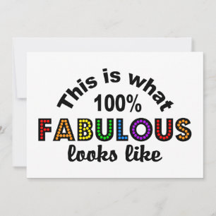 Invitation 100% FABULEUSE invitation, personnaliser
