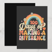 Invitation 100 jours de faire la différence Enseignement Arc- (Devant / Derrière)