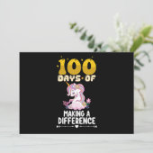Invitation 100 Jours De Faire Une Différence École Unicorn (Debout devant)