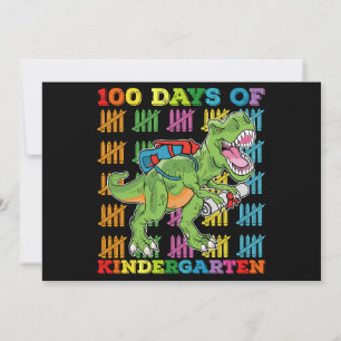 Invitation 100 Jours De Maternelle T Rex Dinosaur School