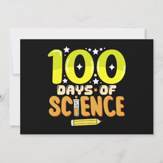 Invitation 100 Jours de sciences 100e Jour de l'enseignant sc (Devant)