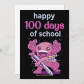 Invitation 100 jours d'école (Devant / Derrière)