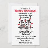 Invitation 100 Jours D'École (Devant)