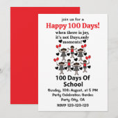 Invitation 100 Jours D'École (Devant / Derrière)