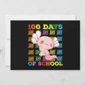 Invitation 100 Jours D'Enseignant Axolotl (Devant)