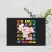 Invitation 100 Jours D'Enseignant Axolotl (Debout devant)