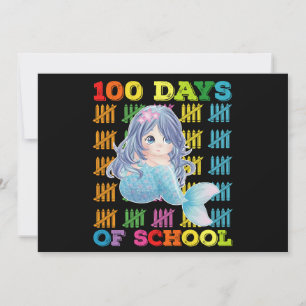 Invitation 100 Jours D'Enseignant De Sirène D'École