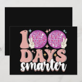 Invitation 100 Jours Smarter Disco Ball 100ème Jour De L'Écol (Devant / Derrière)