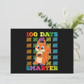 Invitation 100 Jours Smarter Squirrel 100e Jour De L'École (Debout devant)