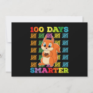Invitation 100 Jours Smarter Squirrel 100e Jour De L'École