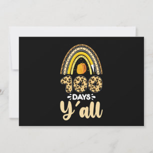 Invitation 100 Jours Y'all 100e Jour De L'École Leopard