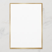 Invitation 100e anniversaire Aquarelle or Floral (Dos)