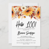 Invitation 100e anniversaire automne floral (Devant)