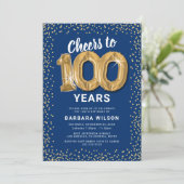 Invitation 100e anniversaire Blue Gold (Debout devant)