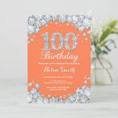 Invitation 100e anniversaire Corail Argent Diamant (Debout devant)