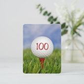 Invitation 100e anniversaire de la fête de golf thème (Debout devant)