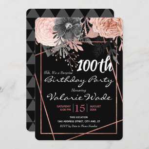 Invitation 100e anniversaire de la fête nationale rose