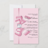 Invitation 100e anniversaire du Centenaire Bijoux Bow & Ribbo (Devant)